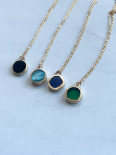Load image into Gallery viewer, Gemstone coin necklace