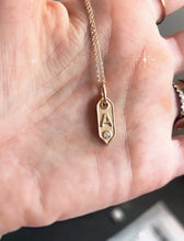 Load image into Gallery viewer, Custom initial necklace + diamond