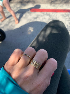 14k Sacred Feminine Onyx ring