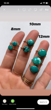 Load image into Gallery viewer, Turquoise and Gold statement ring