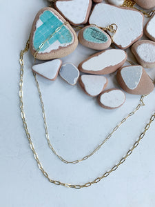 Paperclip layering necklace