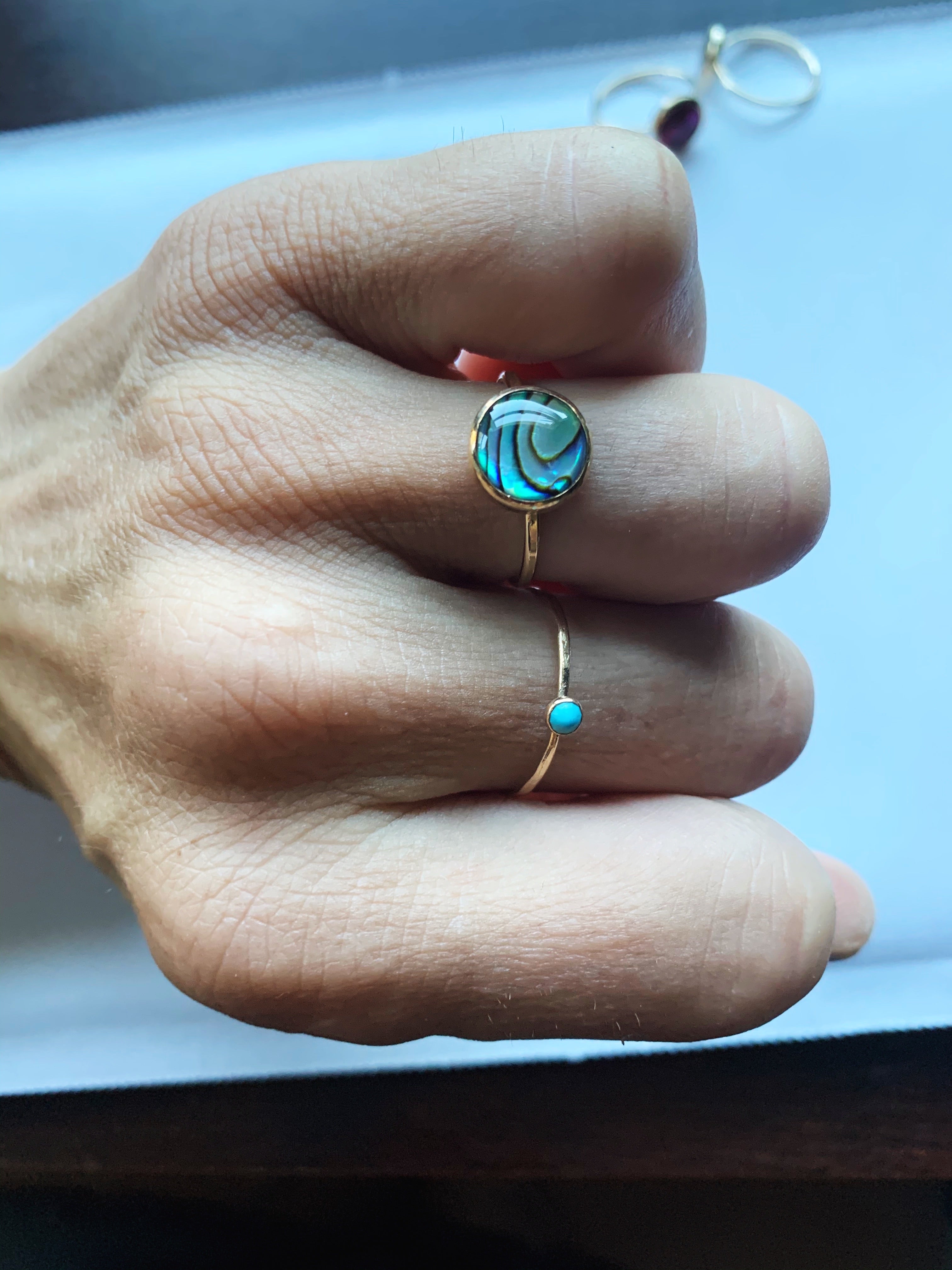 Ocean Abalone Rings – Giusta Jewelry